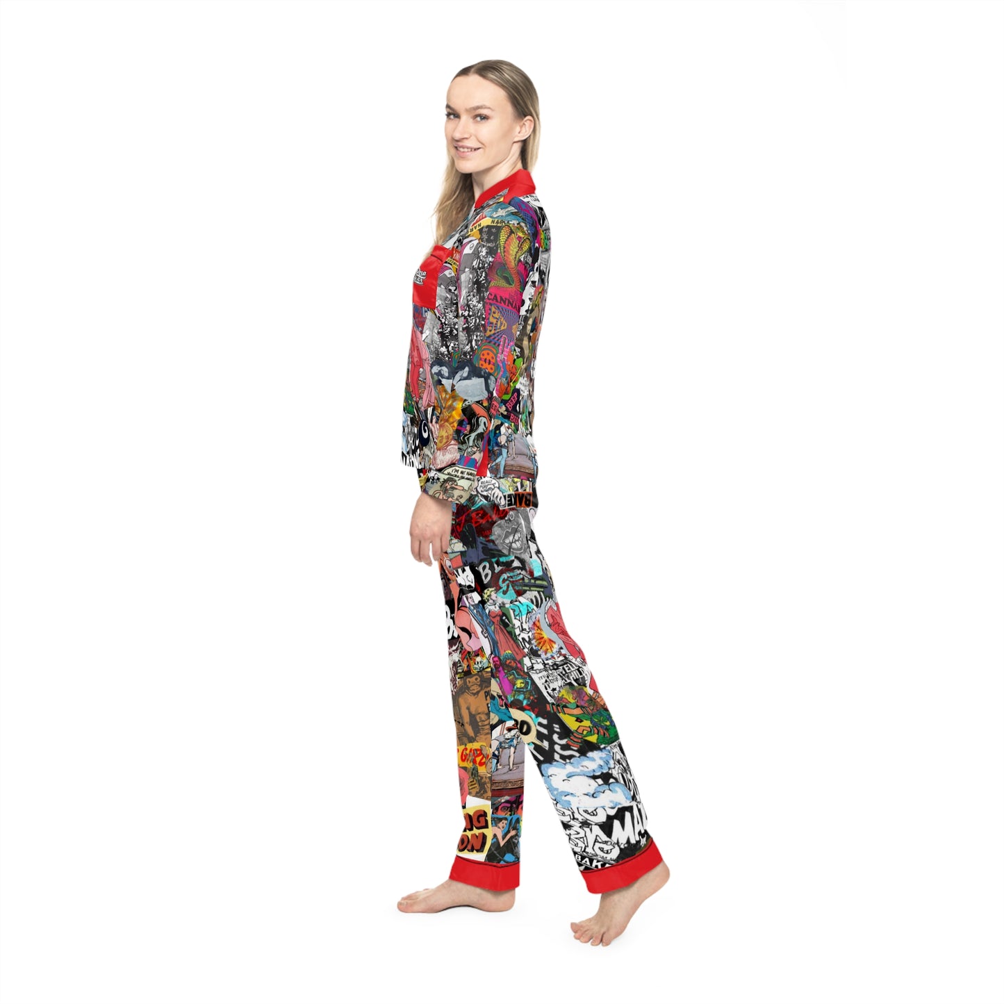 Bed Time Baker Women's Satin Pajamas