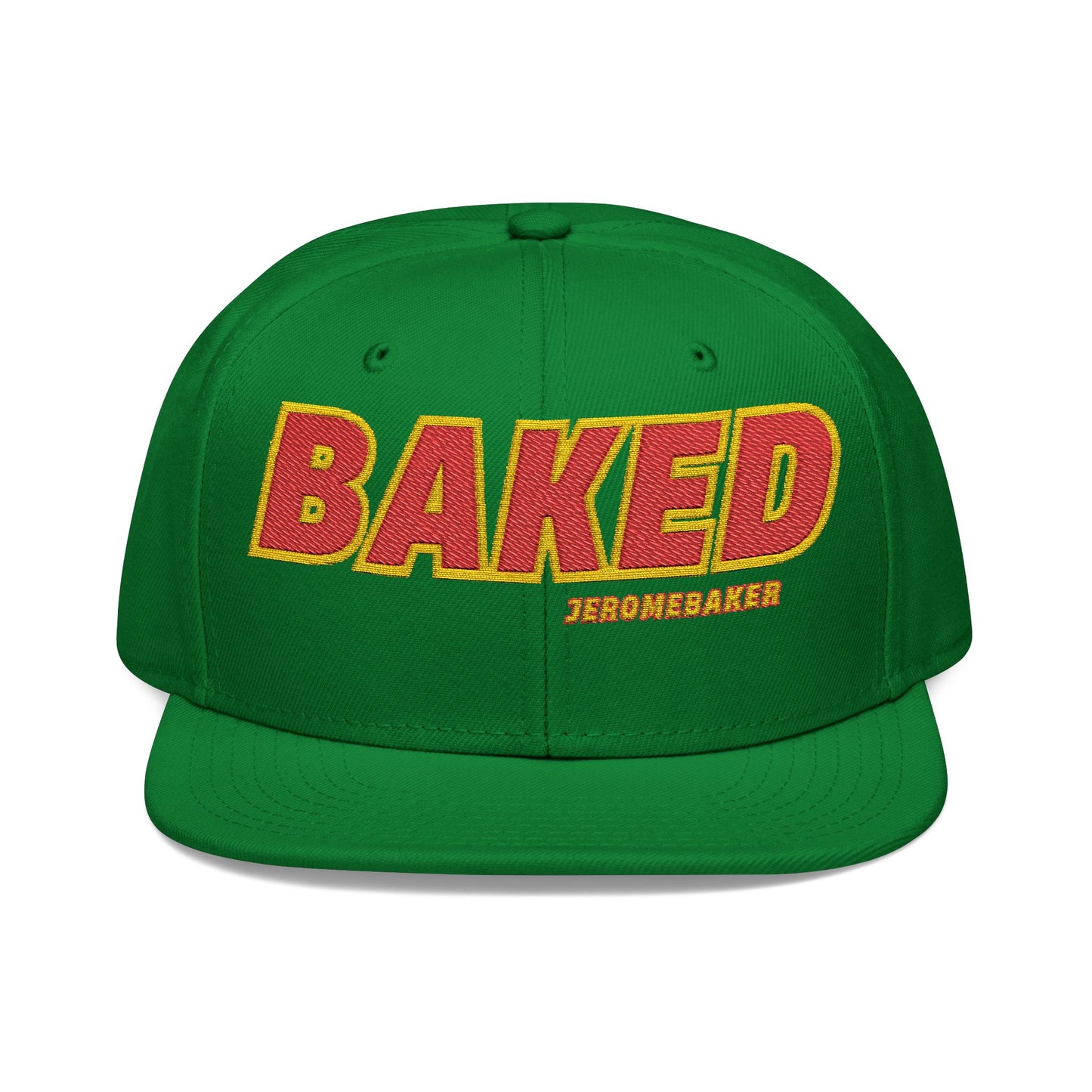 Baked Embroidered Snapback Hat - Stylish Streetwear