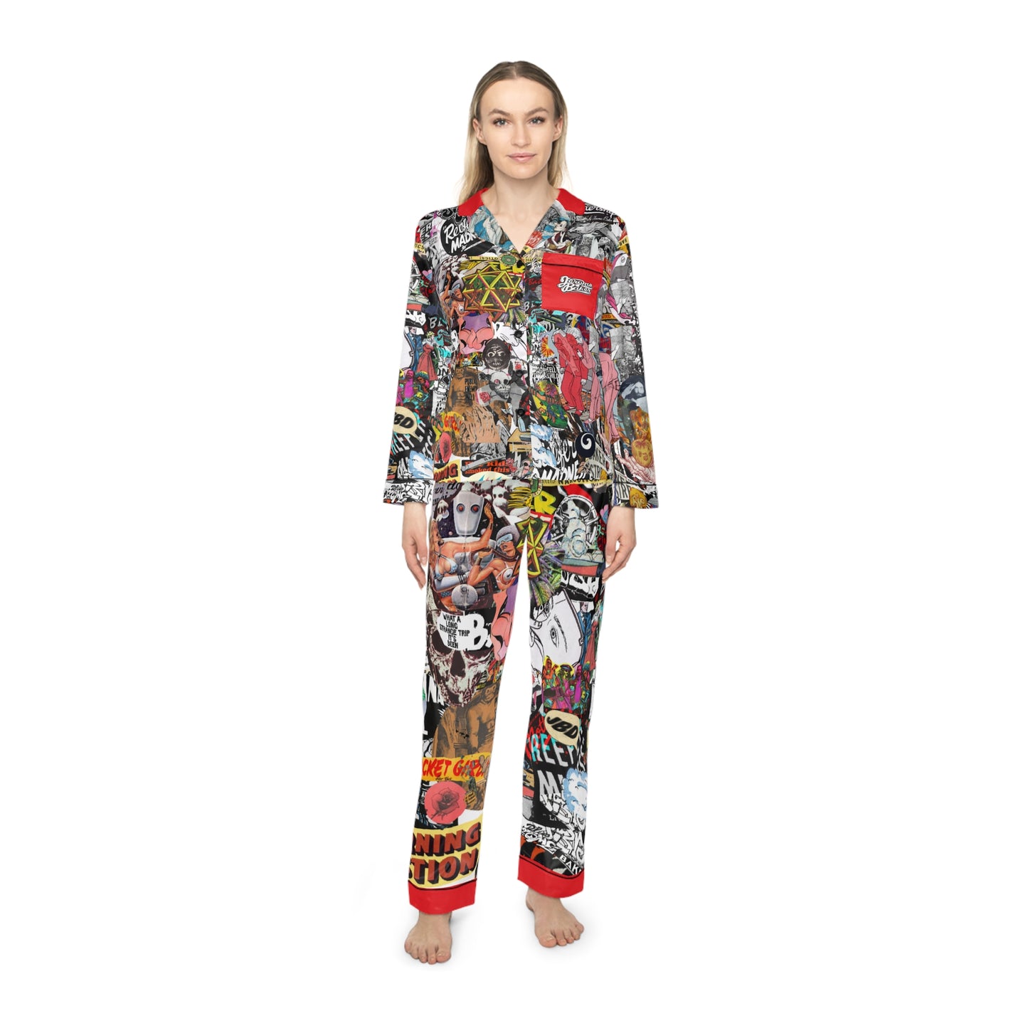 Bed Time Baker Women's Satin Pajamas