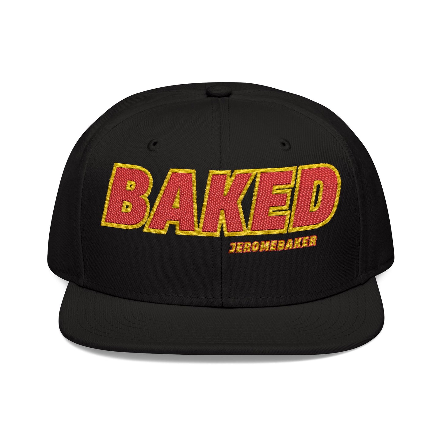 Baked Embroidered Snapback Hat - Stylish Streetwear