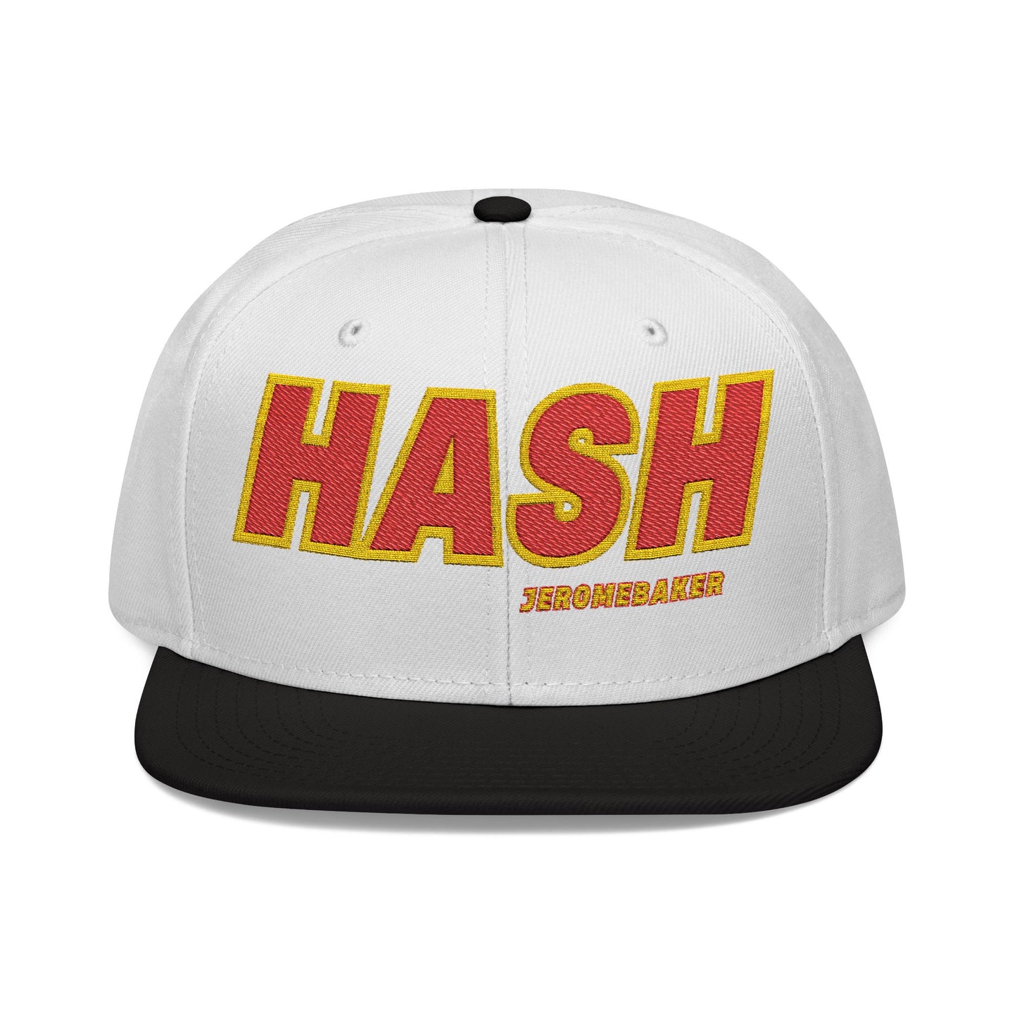 Hash Embroidered Snapback Cap - Trendy Streetwear Hat
