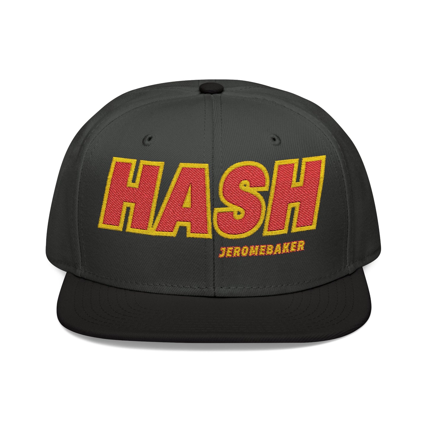 Hash Embroidered Snapback Cap - Trendy Streetwear Hat