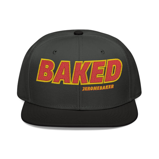 Baked Embroidered Snapback Hat - Stylish Streetwear