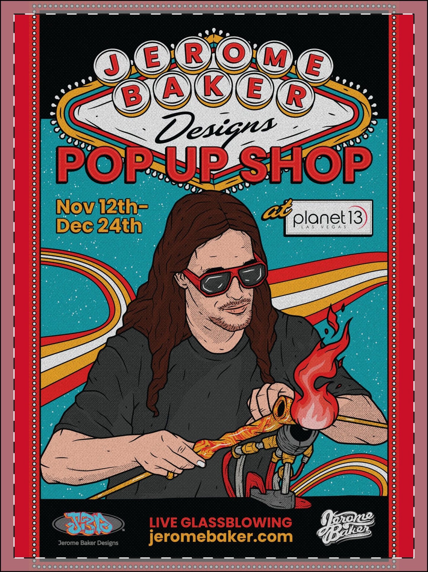 Planet 13 Glassblowing Poster