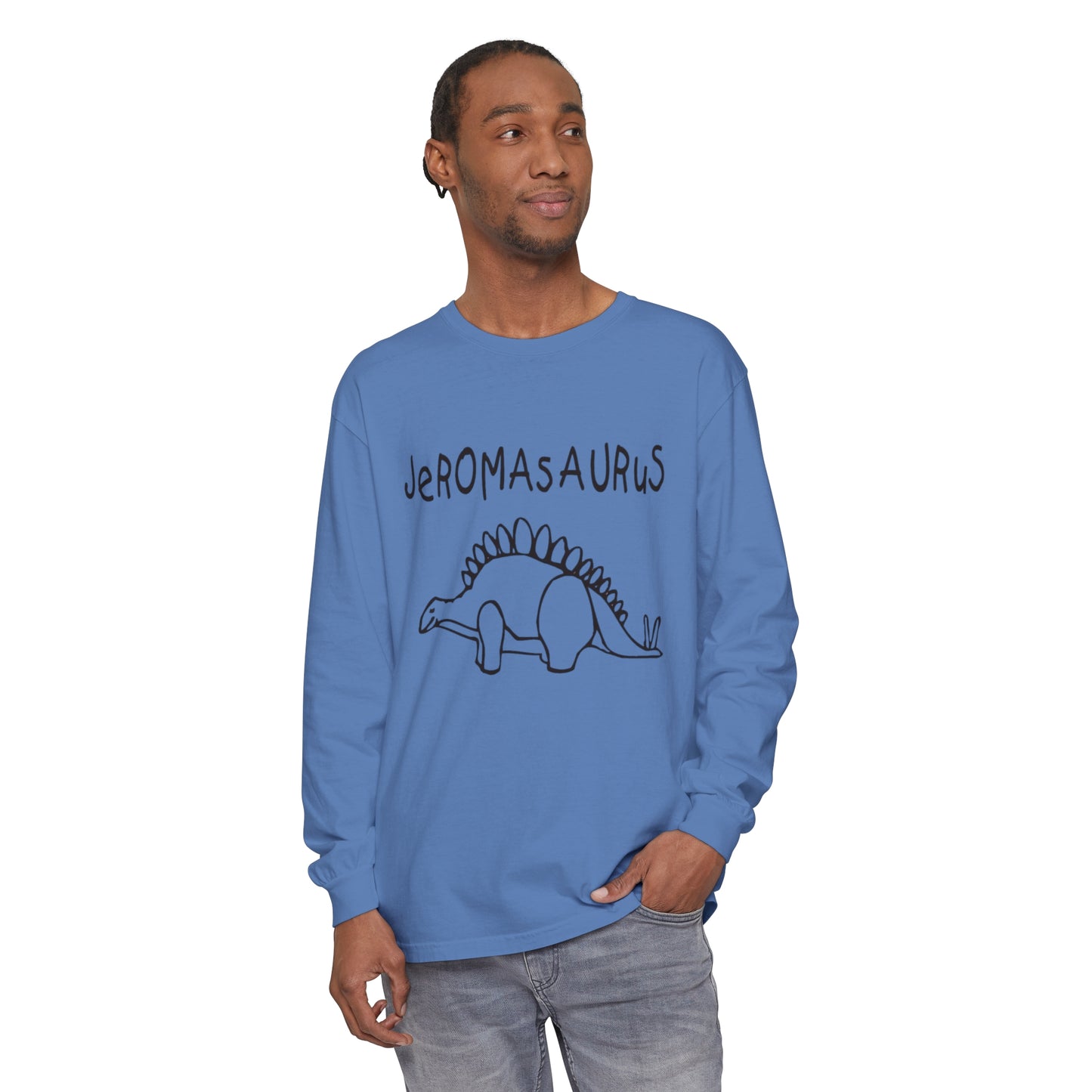 Jeromasaurus JBD  Garment-dyed Long Sleeve T-Shirt