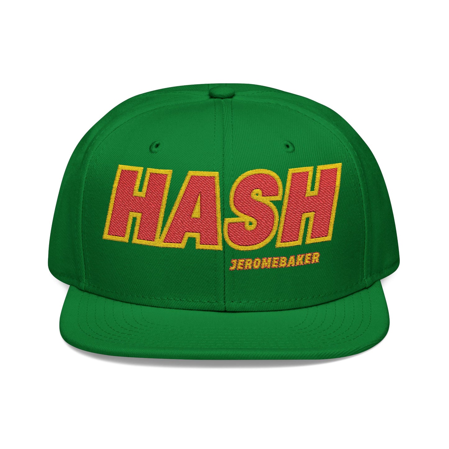 Hash Embroidered Snapback Cap - Trendy Streetwear Hat